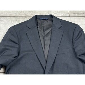 Brooks‎ Brothers 1818 Regent Vitale Barberis Canonico Black Wool Jacket 41R EUC